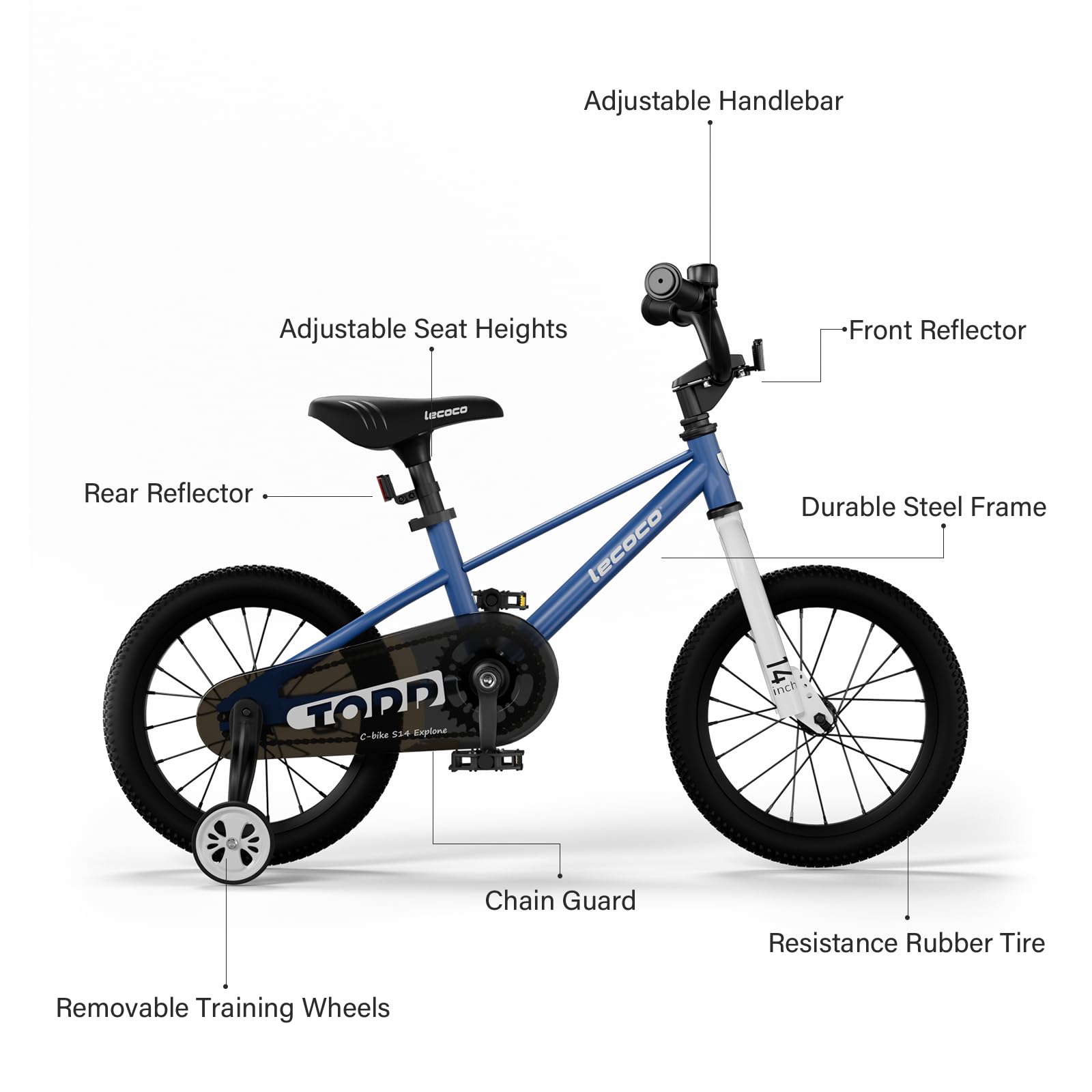 Amazon.com : lecoco Kids Bike for Boys and Girls with Training